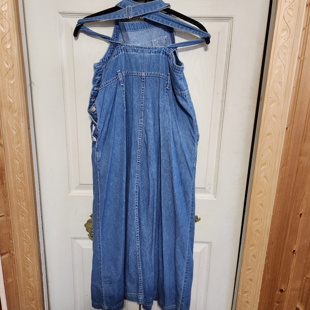 Ll Bean Denim Overalls Dress - Picture 12 of 12